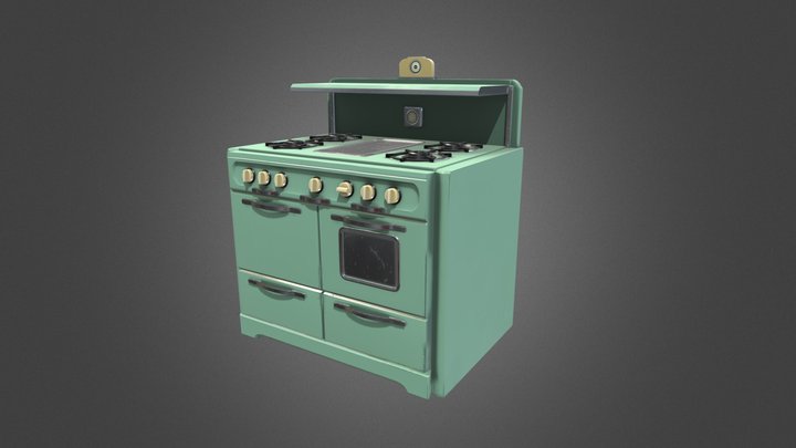 1950s Oven 3D Model