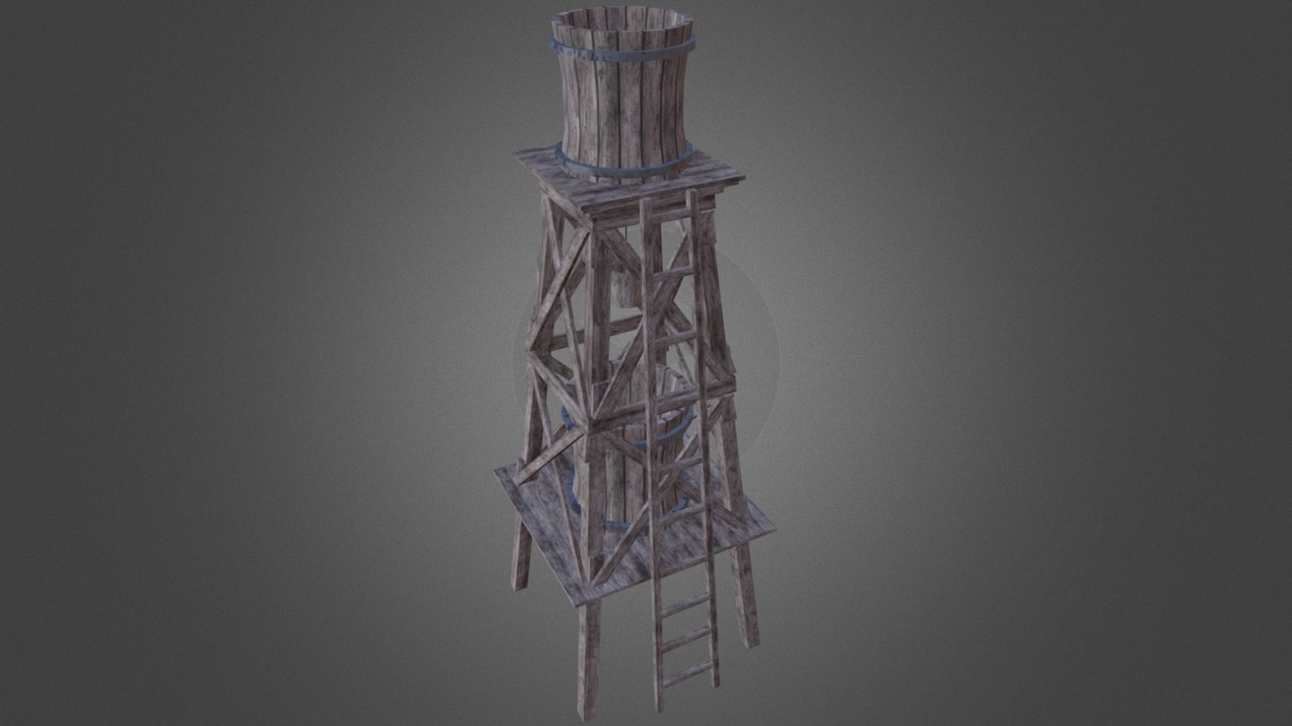 Western Water Tower - 3D model by Jonny Fuller (@jonnyfuller) [11007bb ...