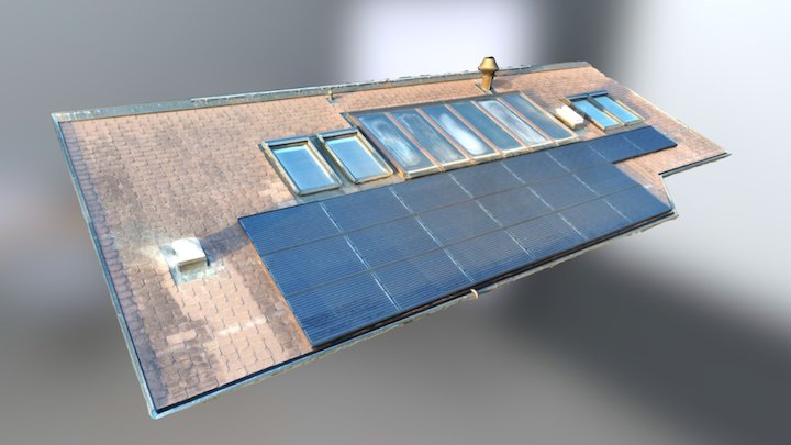 Solar panel inspection with Phantom4Pro 3D Model