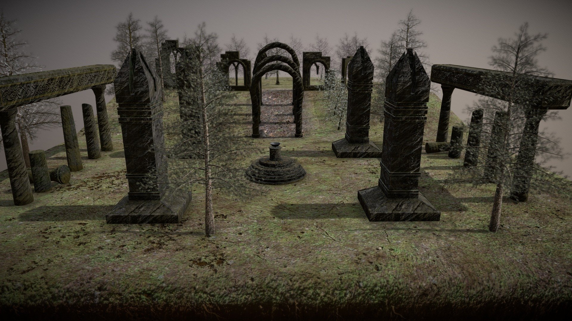 Escena de Ruinas - 3D model by AlbertoGil [1101c8c] - Sketchfab