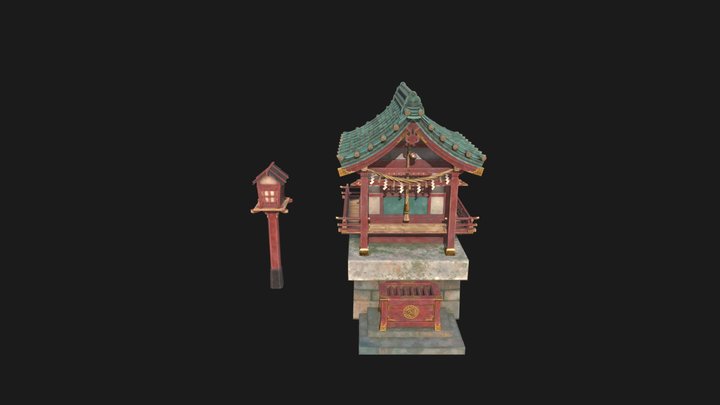Shinto Shrine 3D Model