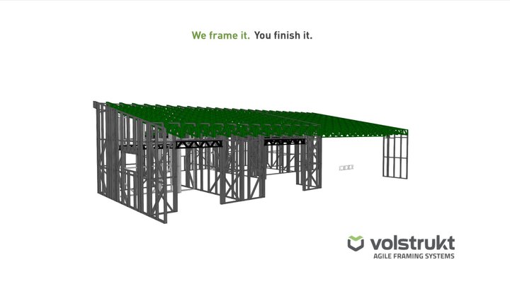 the Z HOUSE - 50' x 40' 3D Model