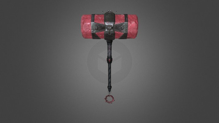 Crystal Hammer 3D Model
