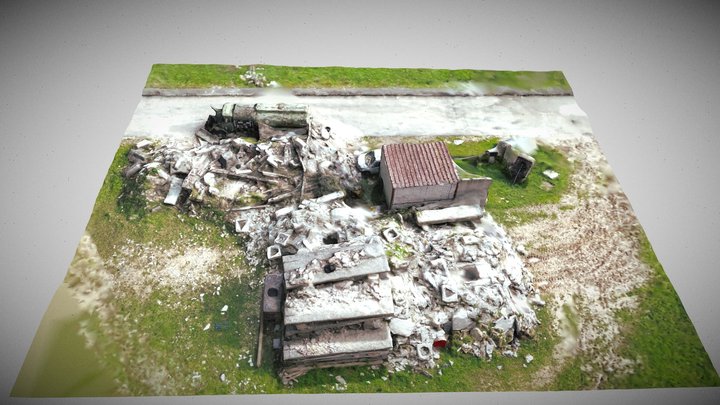 WORK SITE 1 THE GASOLINE STATION 3D Model