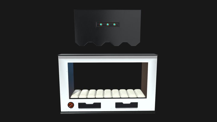 Sci Fi Window Bed 3D Model