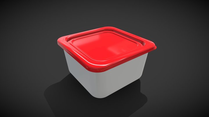 Plastic Canister 3D Model