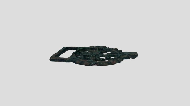 Wmid-2b4e88 - post medieval dress hook 3D Model