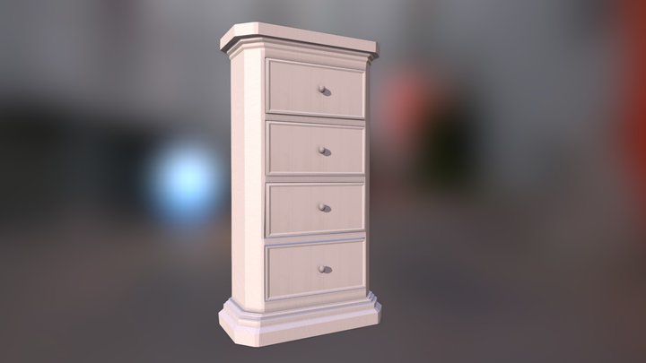 White Cabine 3D Model