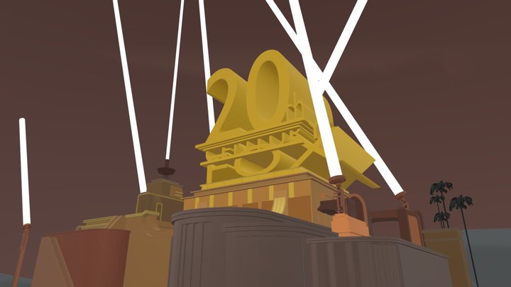 20th Century Fox Logo (2009) Remake 3D Model