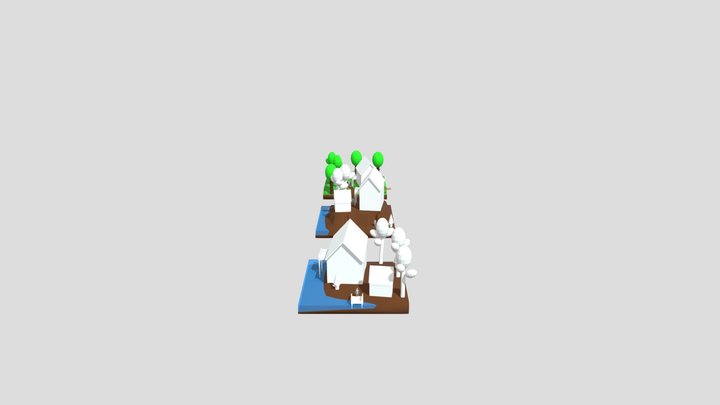 Forest loner - blockout 3D Model