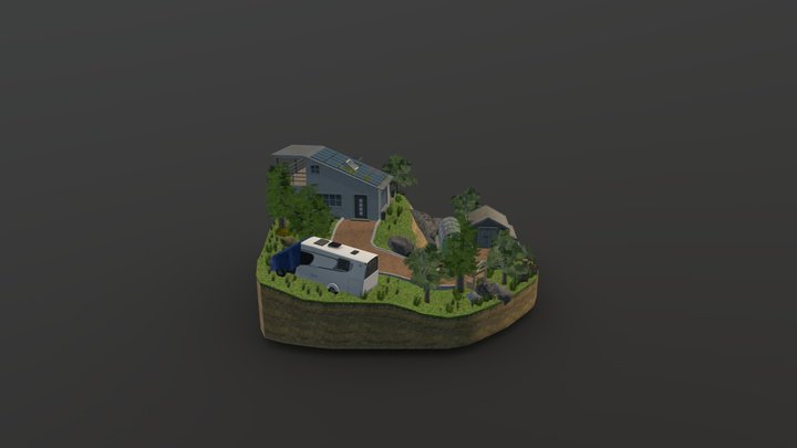 DAE Diorama - Ecohouse 3D Model