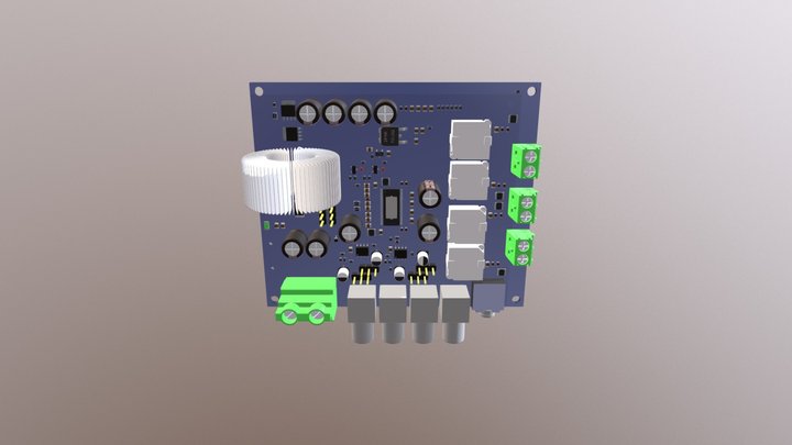 PCB AMP AUDIO 3D Model