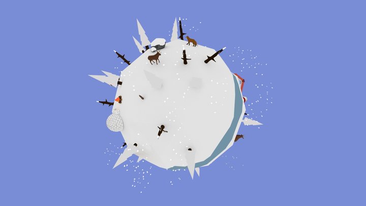 Sphère d'hiver 3D Model