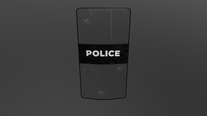POLICE SHIELD 3D Model