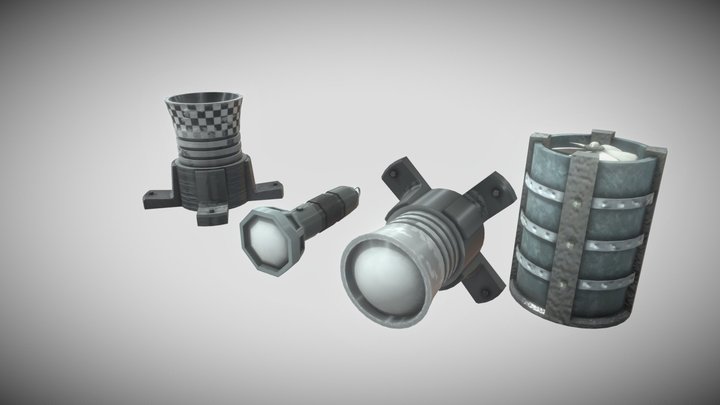 lamp and thruster – Gratis 3D-model STL