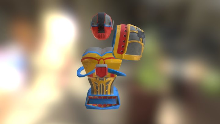 Sentai Armor Set 3D Model