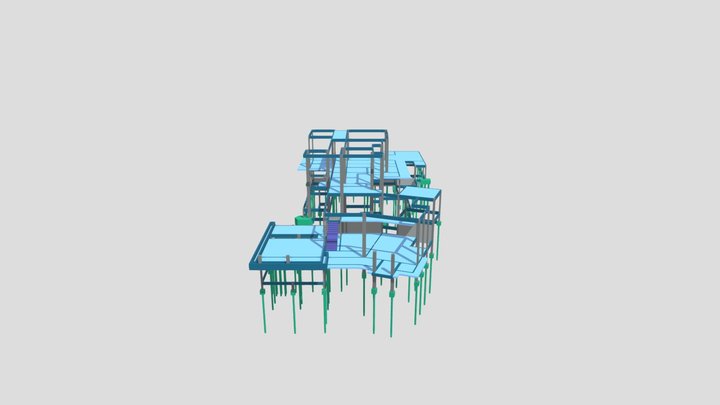 ESTRUTURAL LEANDRO Dxf 3D Model