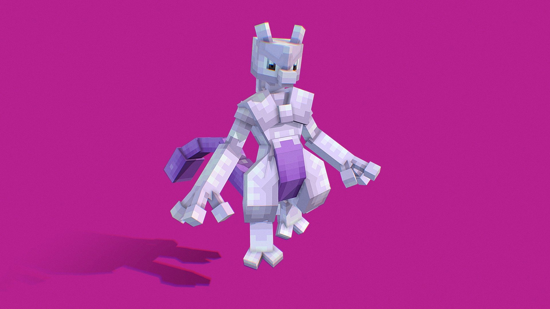 Blockbench - Mewtwo - 3D model by MexBot.Arts [1115193] - Sketchfab