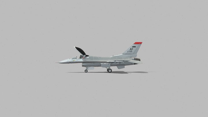 F-16 | Fully Rigged 3D Model