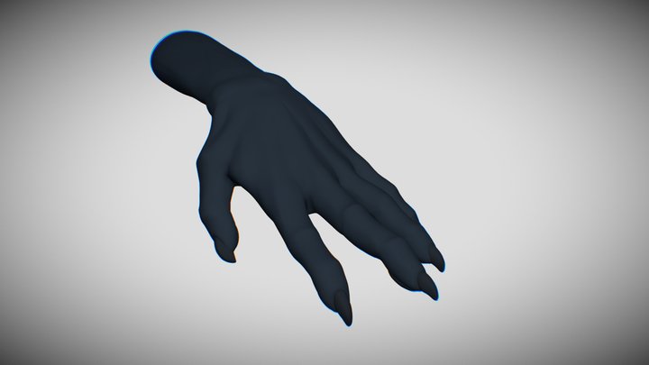 Anthro Hand 3D Model