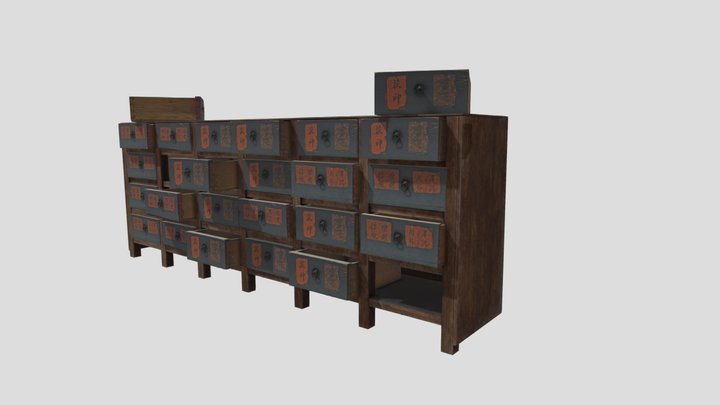 Chin Kaws Medicine Cabinet 3D Model