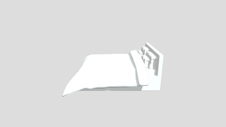 Realistic Bed 3D Model