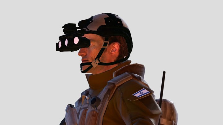 IDF ISRAELI GAME READY 3D Model
