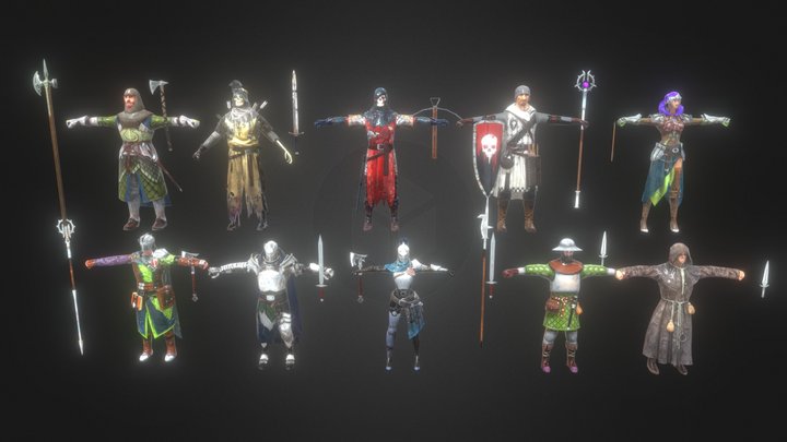 RaidShadowLegends - Animated Characters Part 03 – Modèle 3D gratuit STL