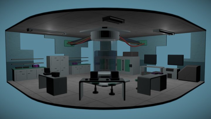 Cubicle Lab 3D Model