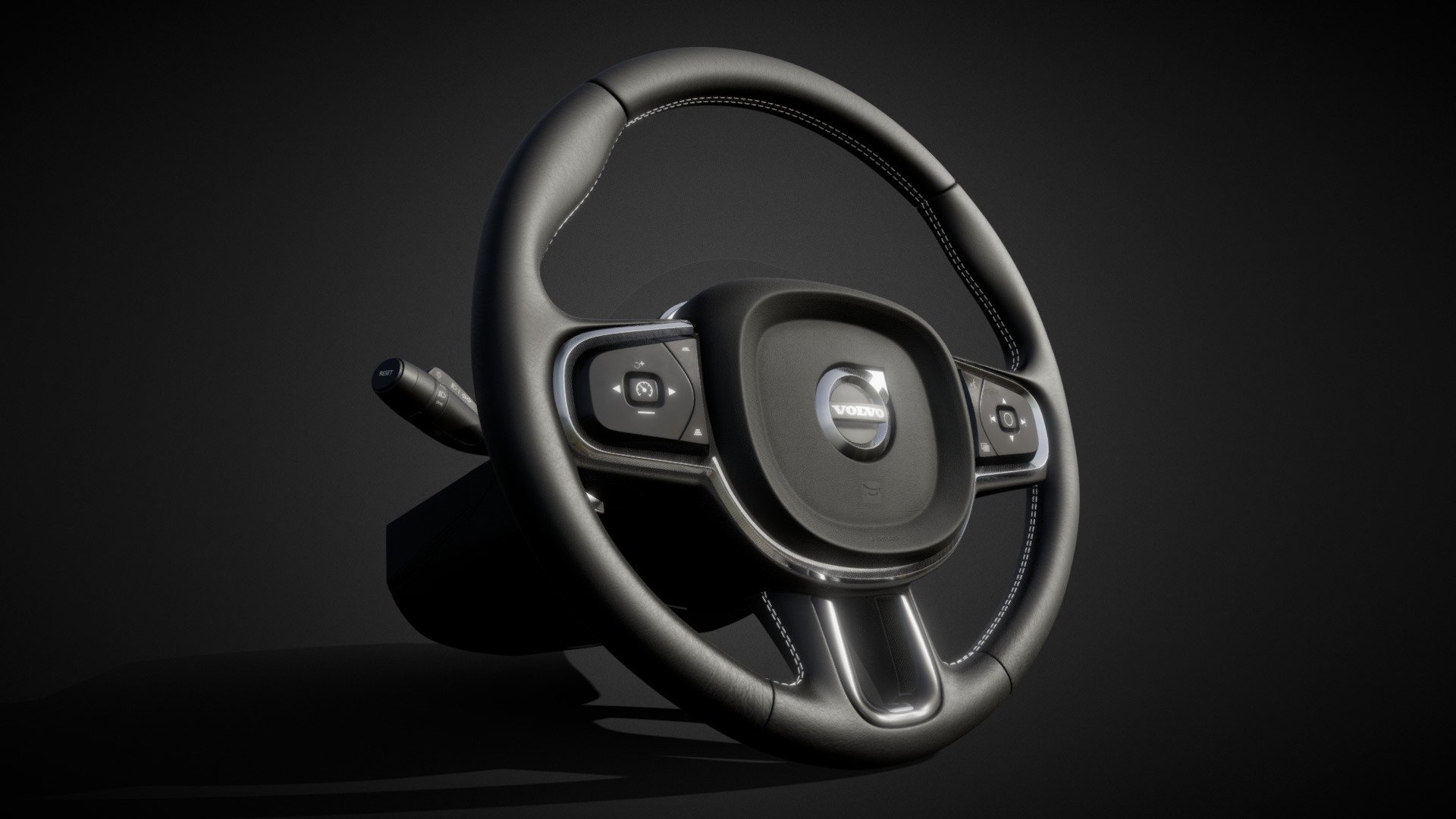 Volvo XC90 steering wheel 2021 Buy Royalty Free 3D model by BumpkinCZ
