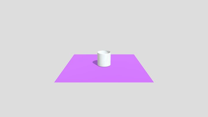 High-Poly Laundry Basket / Clothes Hamper 3D Model