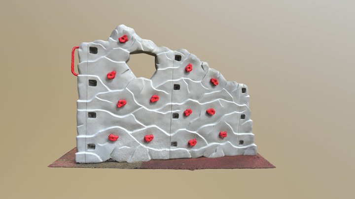 Rock Climbing Wall 3D Model