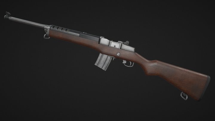 Ruger Mini - 14 Ranch Rifle 3D Model