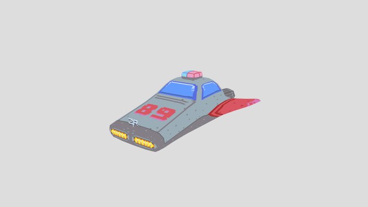 Ship Pixel 3D Model