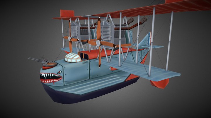 flying circus felixstowe F.2a 3D Model