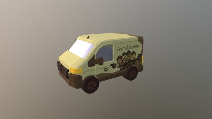 Low poly car 3D Model