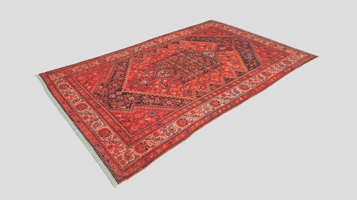 Persian Malayer Carpet 3D Model