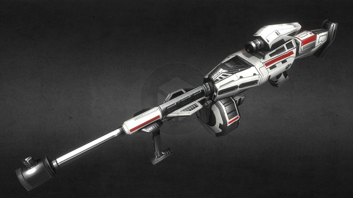 Sniper rifle gun 3D Model