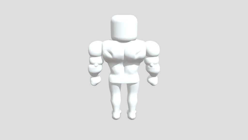 Superhero remade with cool muscles