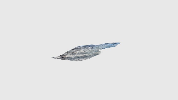 Snowy Glacier Ground 3D Model