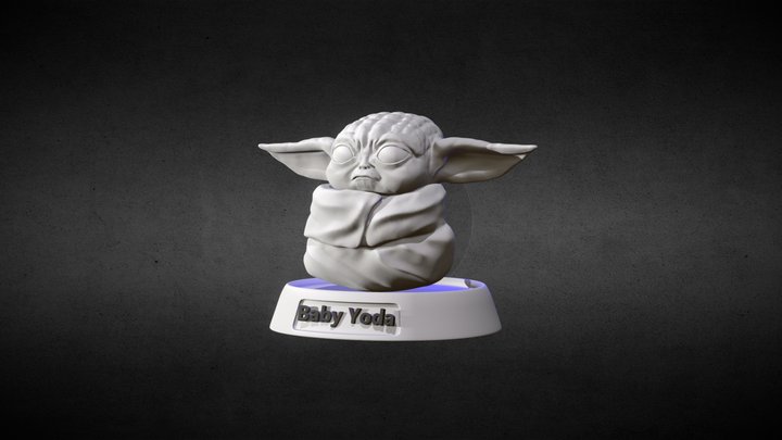 Baby Yoda 3D Model