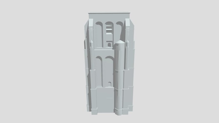 Oldehove Tower 3D Model