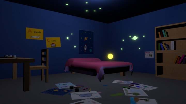 Childhood Room 3D Model