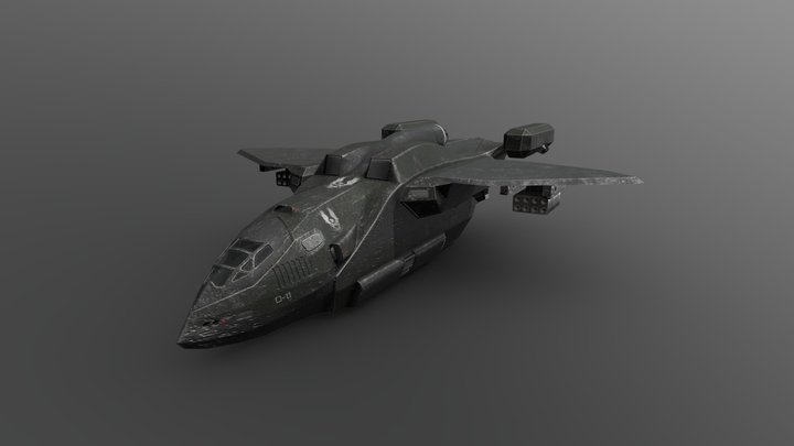 UNSC D-11 Harrier 3D Model