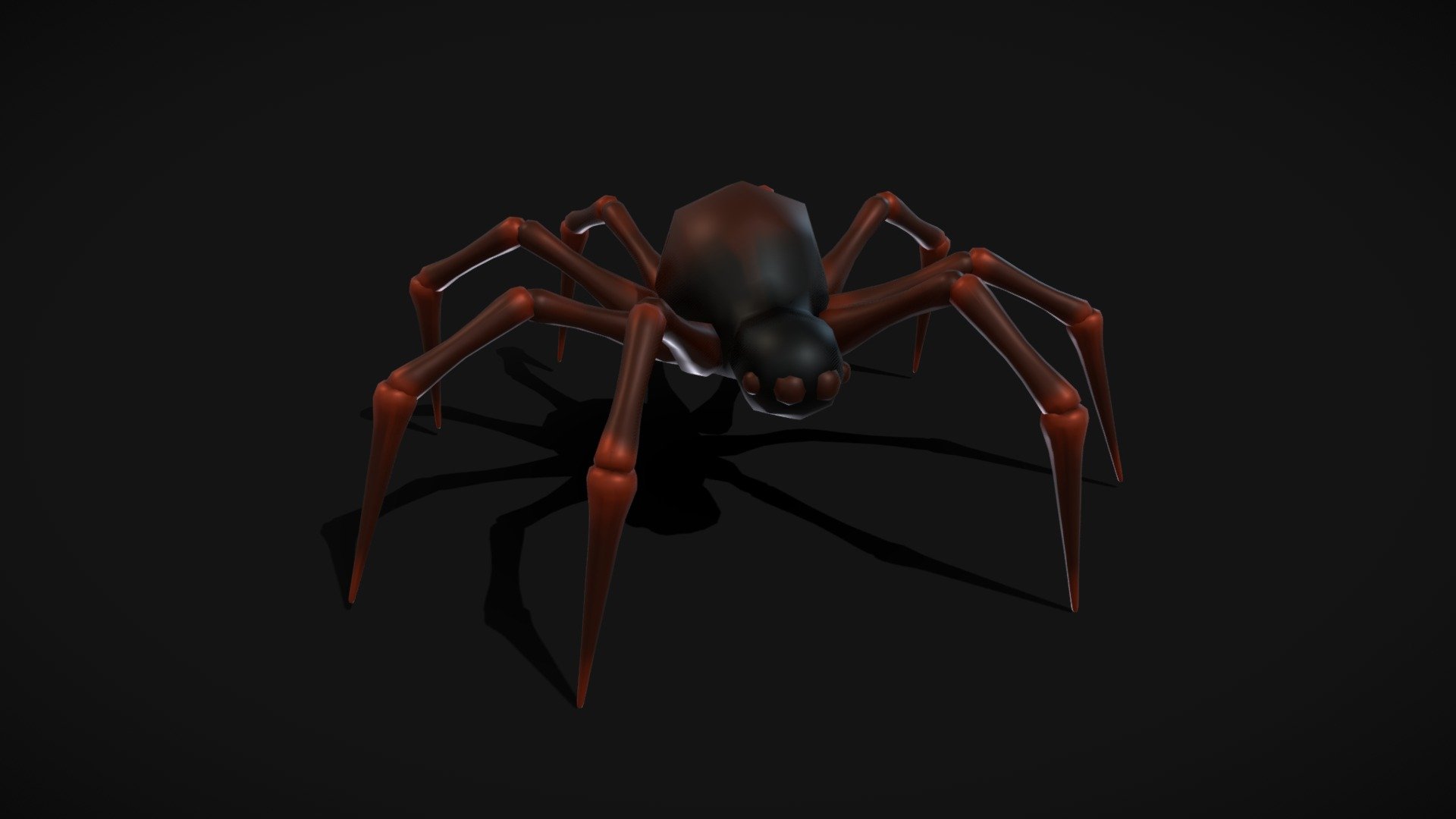 Textured, rigged and animated spider - 3D model by Constanza_Valenzuela ...