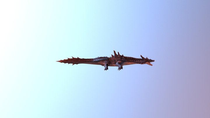 Wii - Monster Hunter Tri - Lagiacrus 3D Model