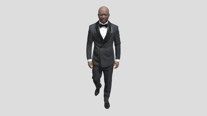 Dapper in a Black-Tie Tuxedo – Free 3D Model STL