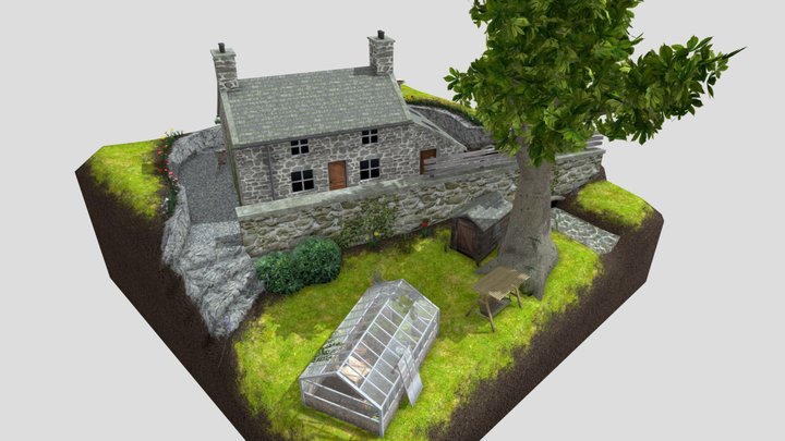 DAE Diorama - Grandma's house 3D Model