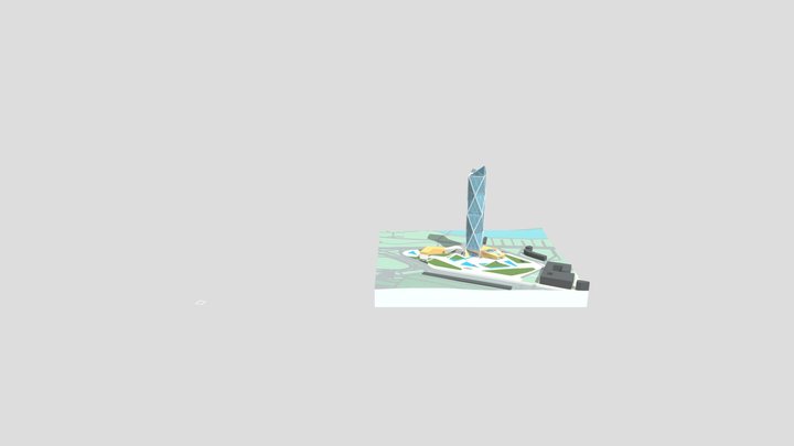 Diamond Tower - Zurich, Switzerland 3D Model