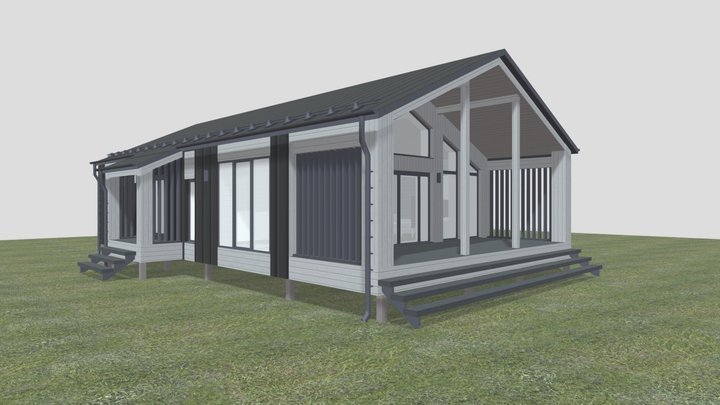 Исаевы, д_ Волосово Фасад 3D Model
